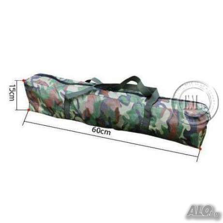 Голяма ! Четириместна !! КАМУФЛАЖНА Нова Смарт Палатка Със Сак за Носе
