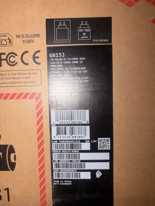 Asus rog strix g615jh