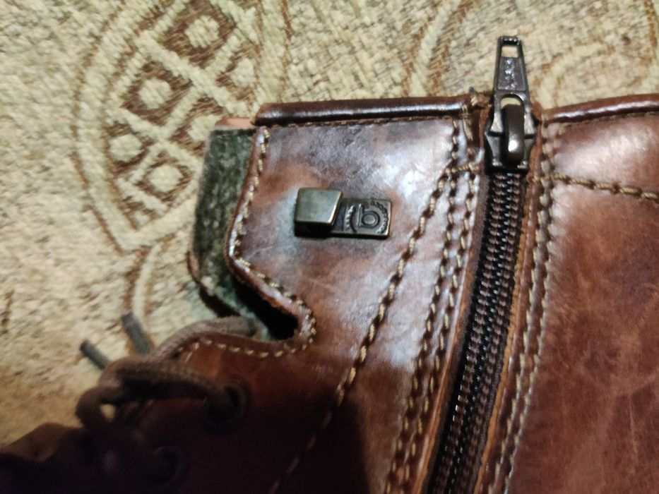 Мъжки кожени боти Bugatti. Размер 43