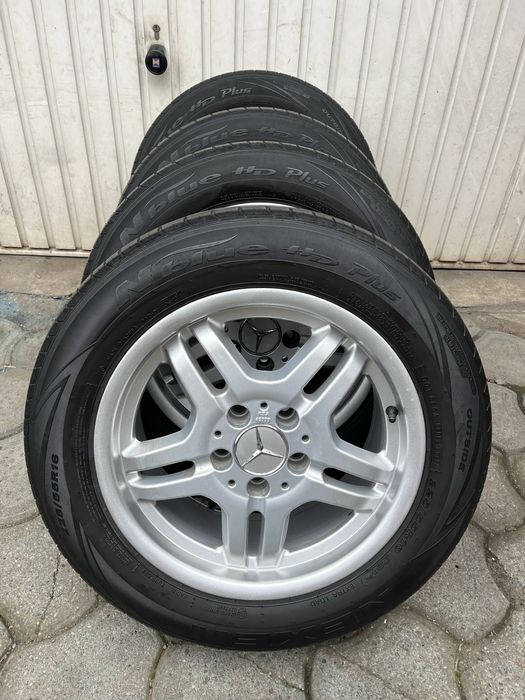 Jante aliaj 5x112mm, anvelope vara 225/55 R16, Mercedes, VW, Audi, Seat Skoda