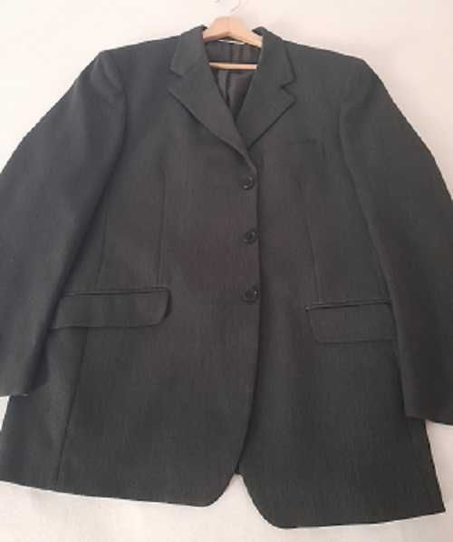 sacou Carracci din stofa gri inchis  52 model clasic