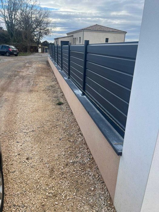 Ограда от ламели, 3D пана, ограда имитация на трева