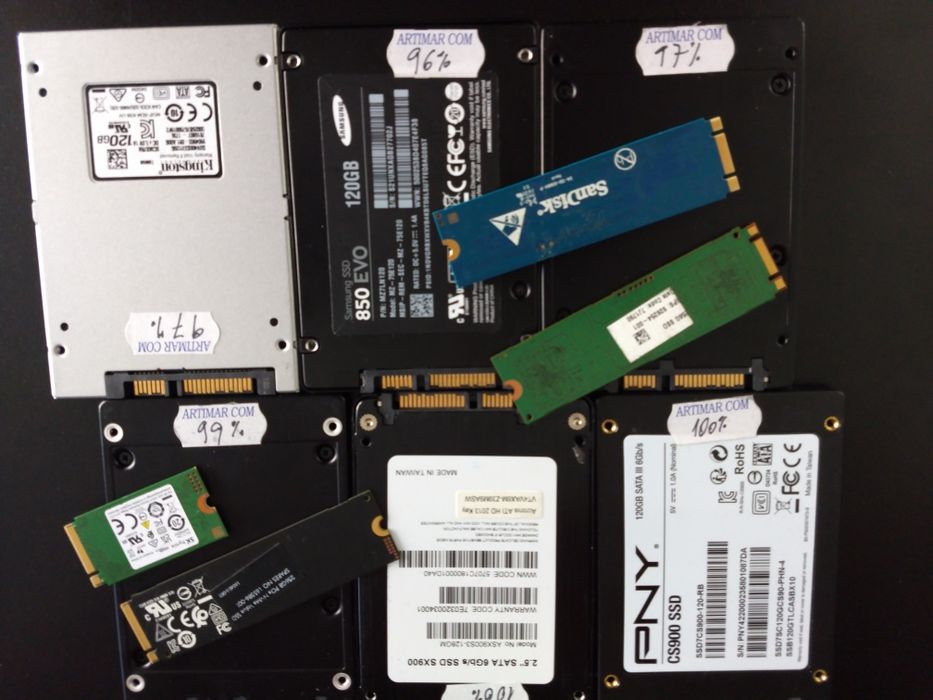 SSD 120 128 240 256 Gb, RAM, HDD