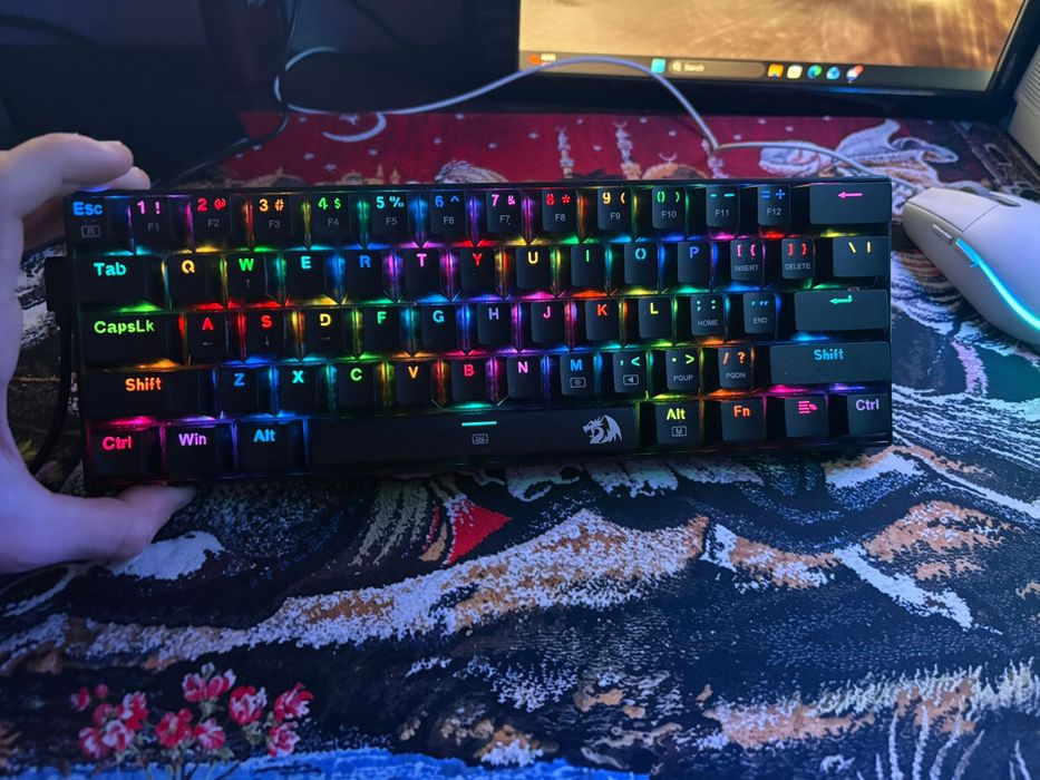 Tastaura Red dragon 61key mecanica switch rosii -k630rgb-1