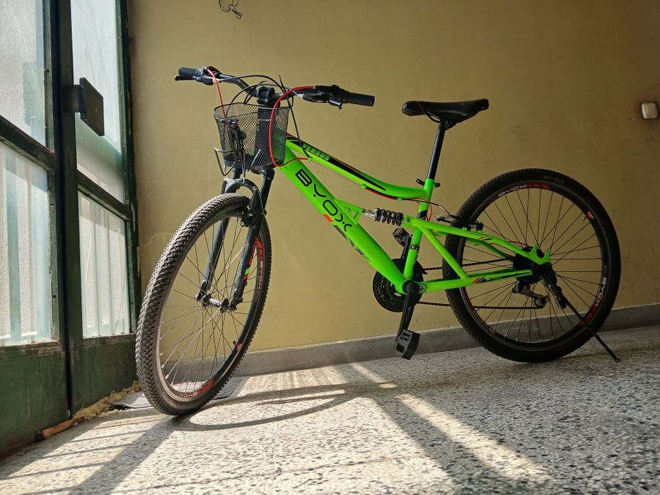 Велосипед със скорости Byox B9 24“, зелен