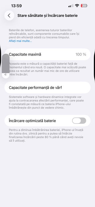 Vând iPhone 13 Pro Max sănătate la baterie 100%