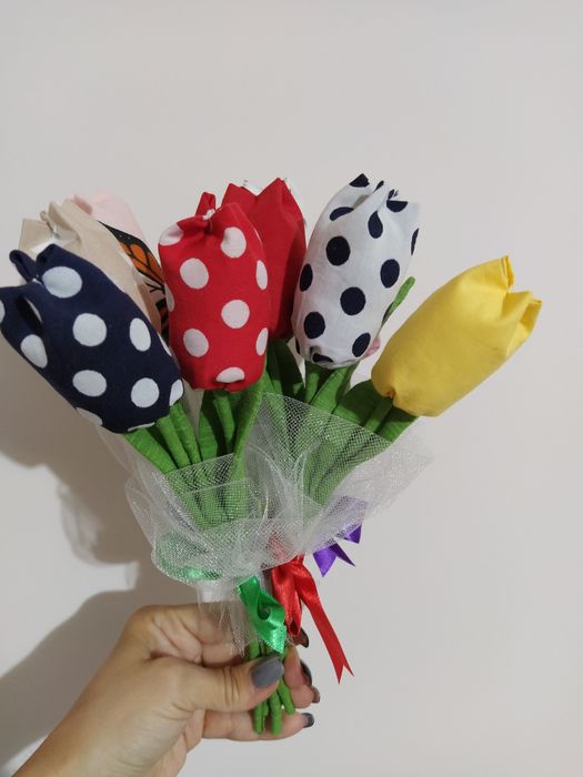 Цветя от плат-по поръчка