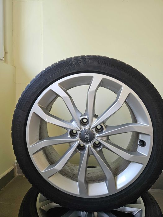 Audi A4 S4 B9 8W jantă aliaj originala R18 8W0601025ED - cauciucuri de iarna continental
