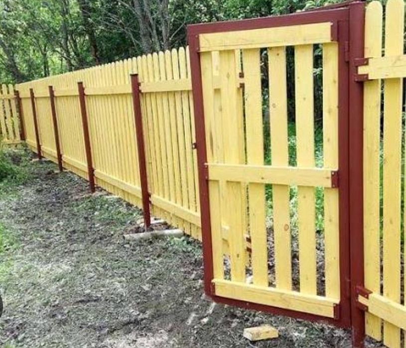 Установка забора