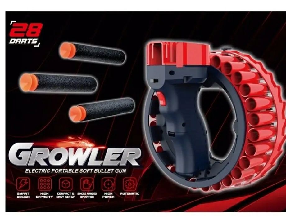 Игрушечный бластер с мягкими пулямт