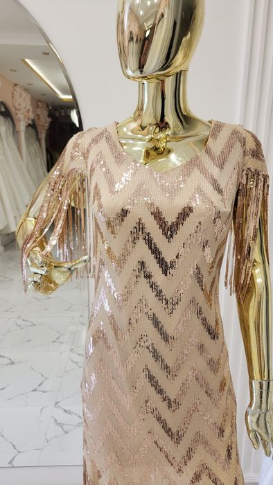 Золотисток вечерное платье