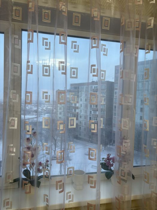 Тюль розовый нежный