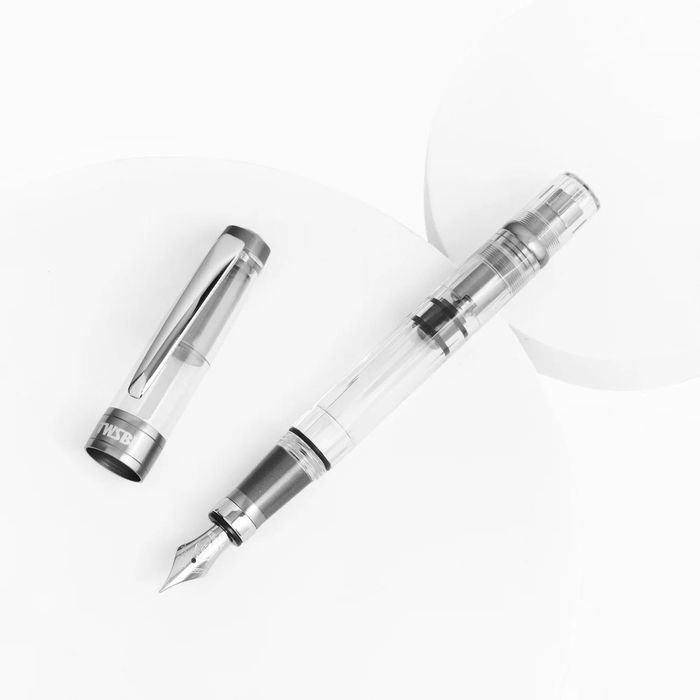 Stilou TWSBI Diamond 580 Nickel Gray cu penita M