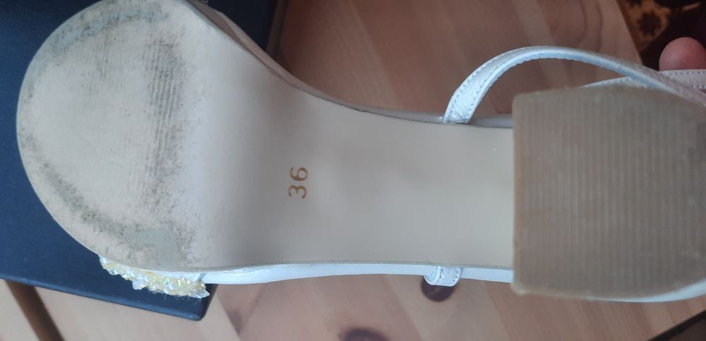 Sandale mireasa Novias piele naturala 36