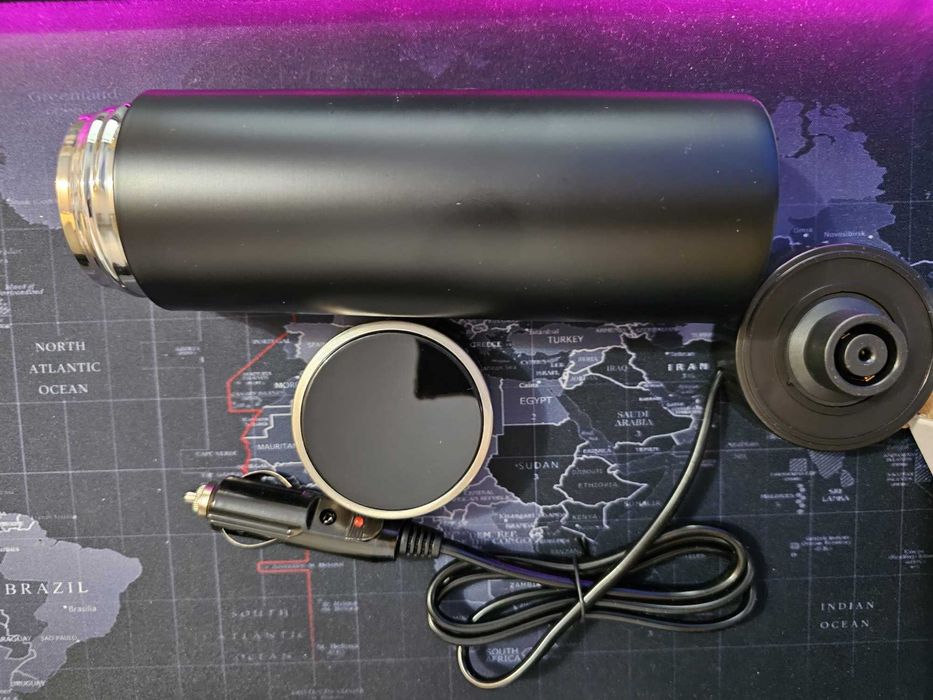 Cana electrica tip termos cu adaptor pentru masina