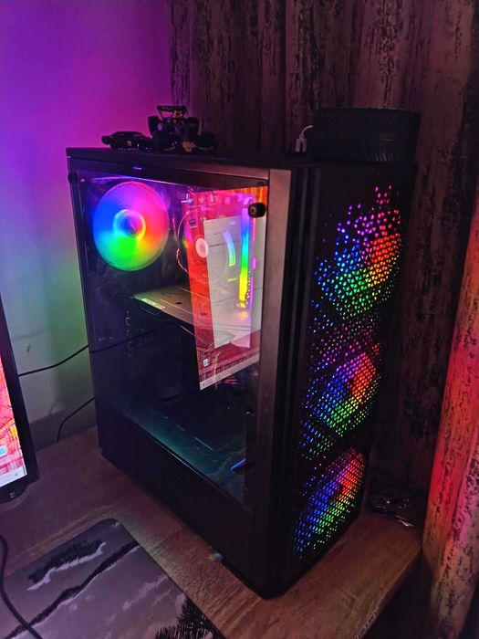 PC Gaming + 2 Monitoare ASUS 144Hz + Philips 60Hz
