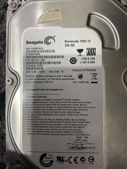 Продам 2 жесткий диска