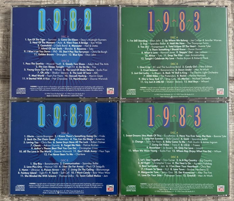 Lot 20 cd-uri duble muzica anilor 80 (80-89)