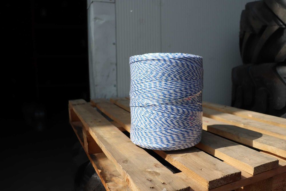 Rola fir alb-albastru fi 3mm. 3x0.2mm 1000m Gard electric