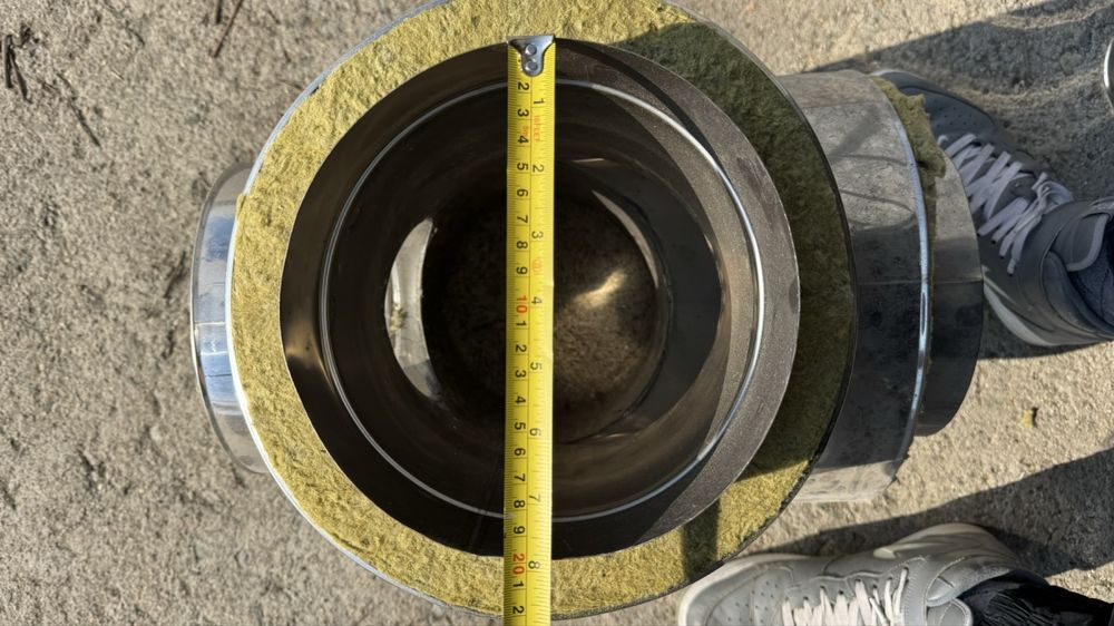 Димоотводи камини котли вата inox