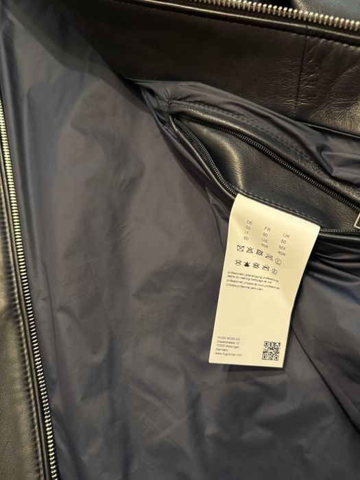 Jacheta BOSS de piele Nappa