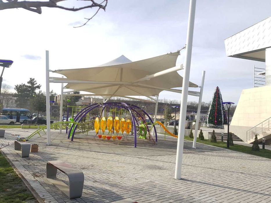 Membran. Membrana. Tent. Polister. Парусная маркиза, маркиза, пергола