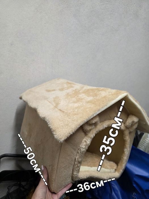 Пухкаво и удобно легло на котки , къщичка за котки