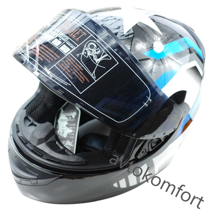 Каска за Мотор Мотоциклет QKE Различни Размери С DOT Сертификат