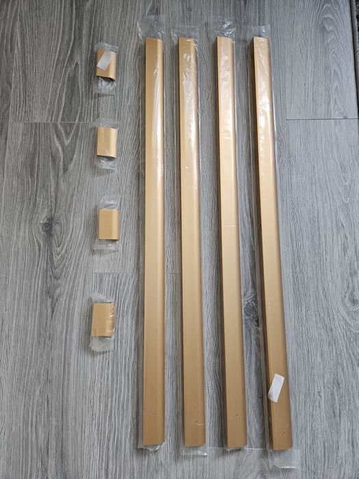 Mâner metalic lung 795mm si 60mm auriu