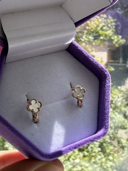 Сережки детские под ван клиф