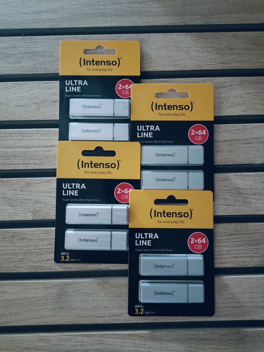 4 x Set Stick Memorie 2 x 64GB Intenso Ultra Line Noi Sigilate
