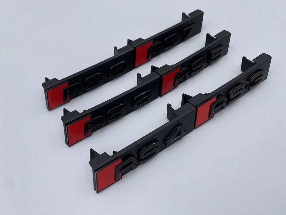 Emblema Audi RS 6 grila negru