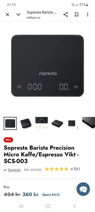 Cântar cafea electronic Sopreta 3000g