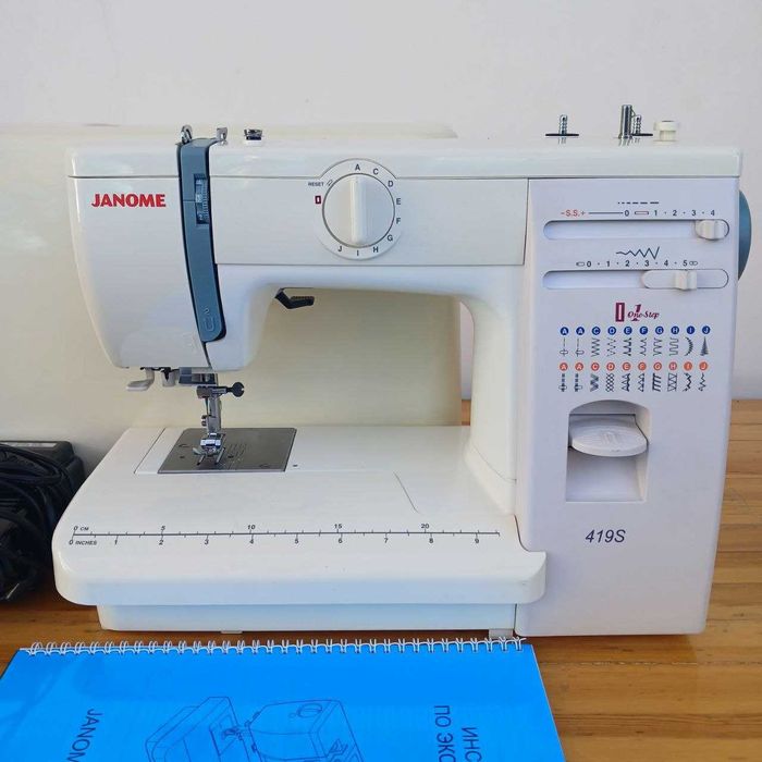 Janome 419S(Япония). Год гарантии/Металл/Комплект.