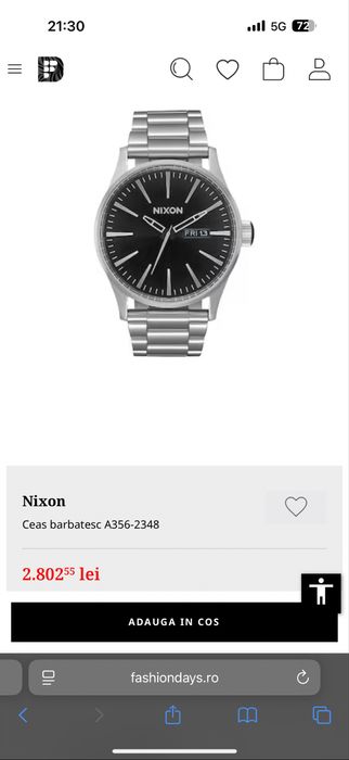 NIXON♡ Nixon Ranger Chronograph Gunmetal / Black Diver's Watch, 44mm