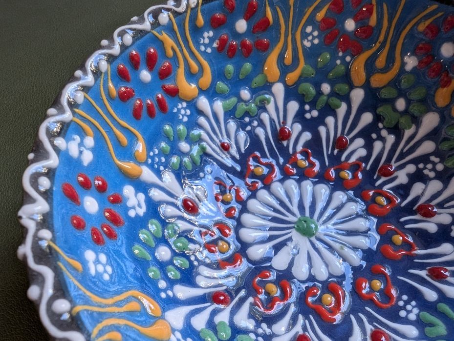 Bol ceramic pictat manual, 12 cm
