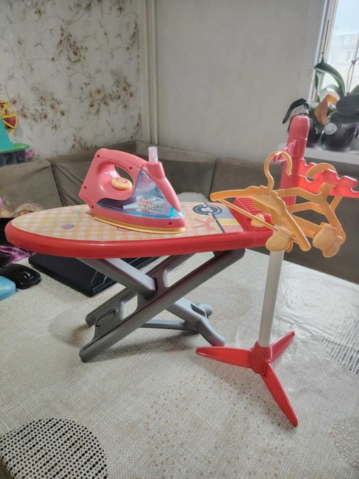 Детска играчка ютия комплект за гладене и закачалка