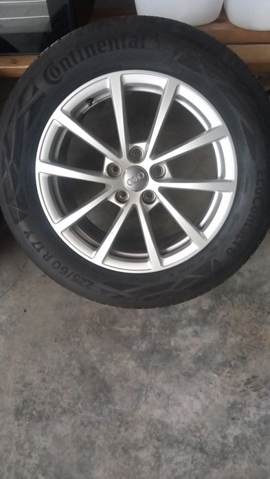 Jante audi 225 60 17.Anvelope continental folosite foarte puțin