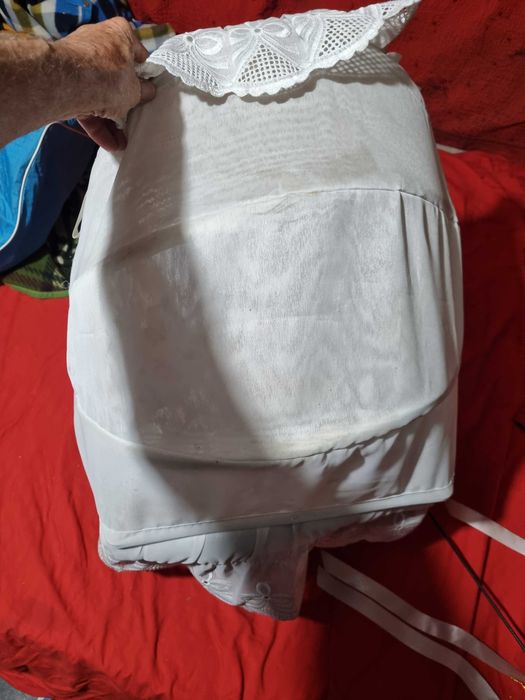 Cos  leagăn  din rafie pentru bebe