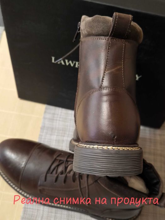 Мъжки боти Lawrence Grey N45 EU . Естествена кожа, Топъл хастар.