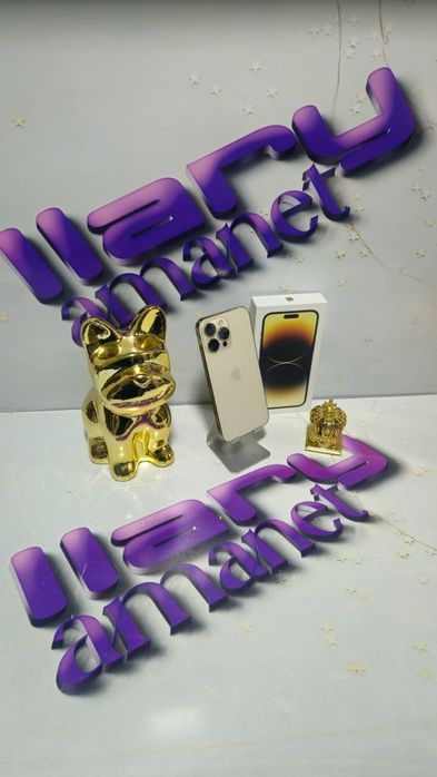 iPhone 14 PRO MaX 5G Gold 128GB Baterie Originală:86%.Preṭ fix!