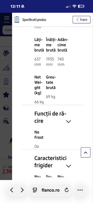 Combina frigorifica Samsung