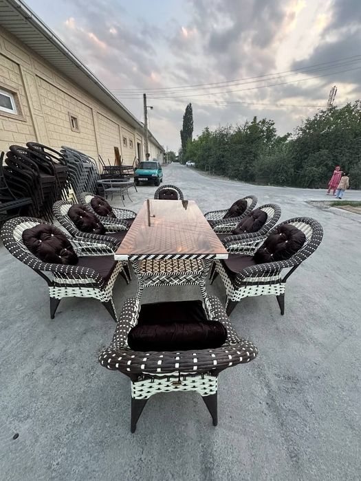 IZABELLA Ratan to'qima stoll stullar  OPTIM NARHIDA DONAGA Ham