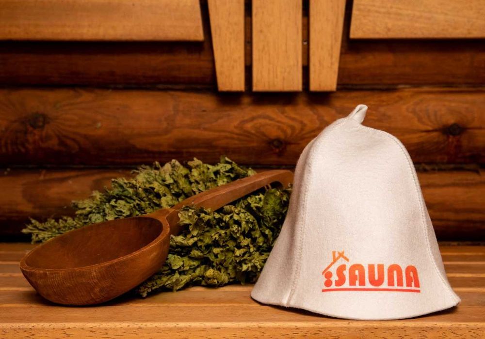 Вълнена шапка за сауна "Sauna" от 100% вълна