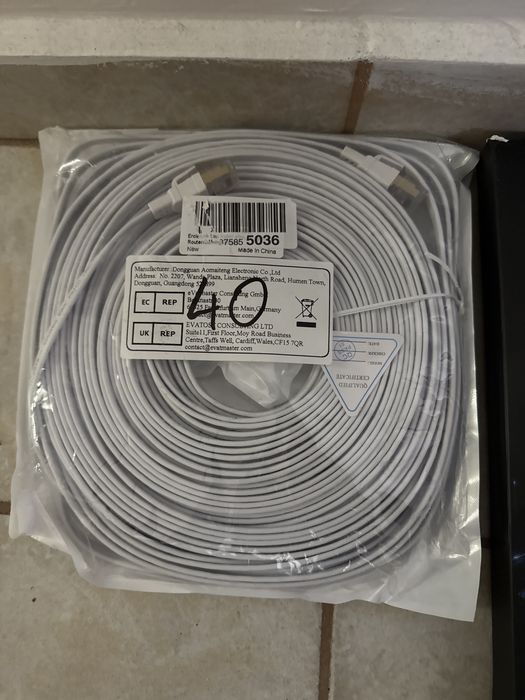 Cablu Ethernet RJ45 STP Cat 8 40Gbps 2000MHz,modem router switch -40m-