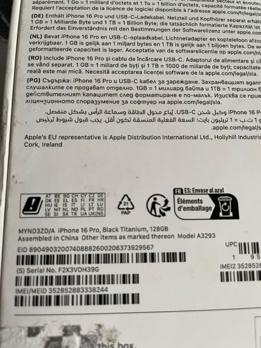 Iphone 16 pro 128gb