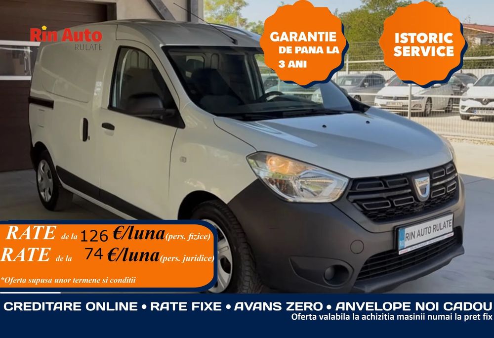 Dacia Dokker 90 CP ~ TVA 21% - Posibilitate vanzare si in RATE Credit Leasing