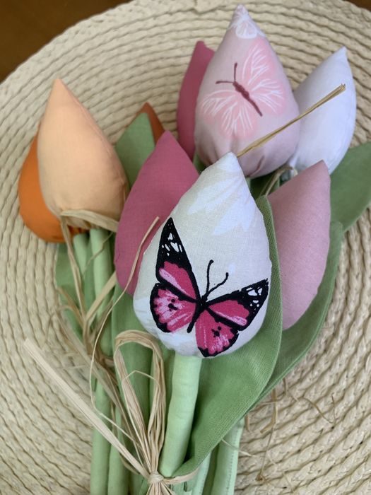 Лалета от плат / текстилни цветя