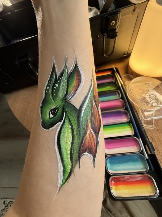 Аквагрим + блеск тату