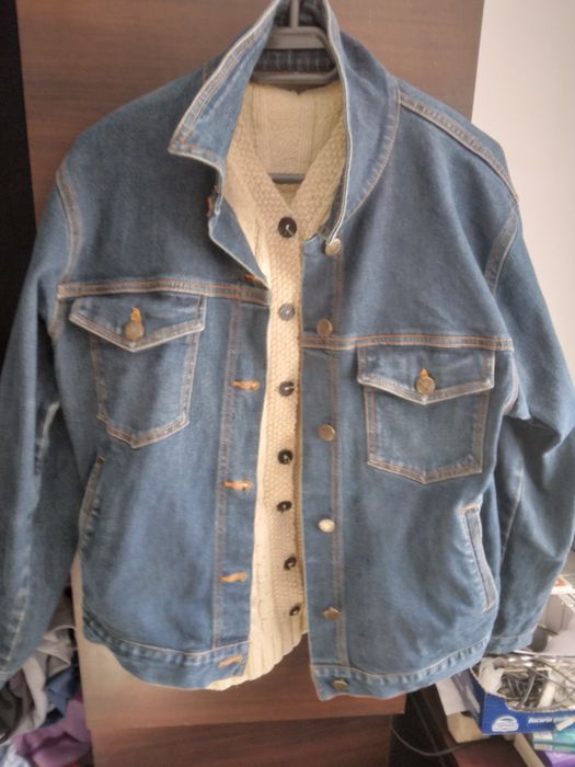 Geaca blugi ieftin 50 de lei, mărimea XL